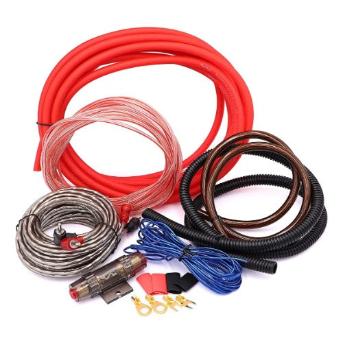 Kit Instalacion Cable Rca Amplificador Audio Auto 8ga