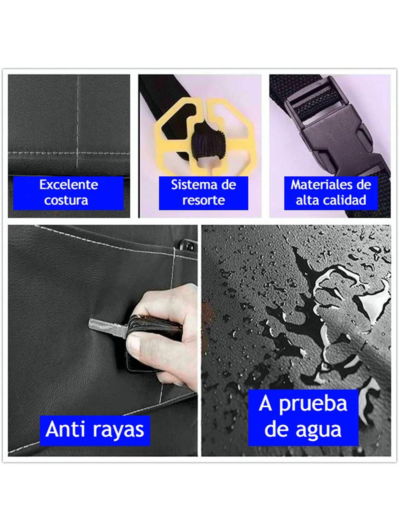 Organizador de Asiento Trasero para Auto Contra Agua Limpio Almacenamiento
