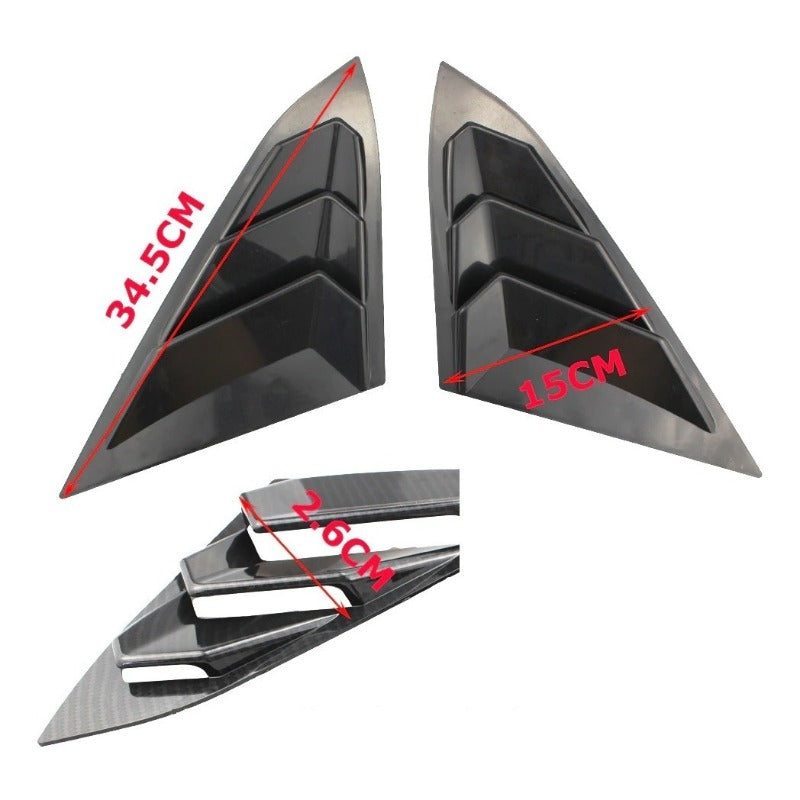 Louvers Ventana Lateral Honda Civic 10th 2016 A 2020 Rejilla