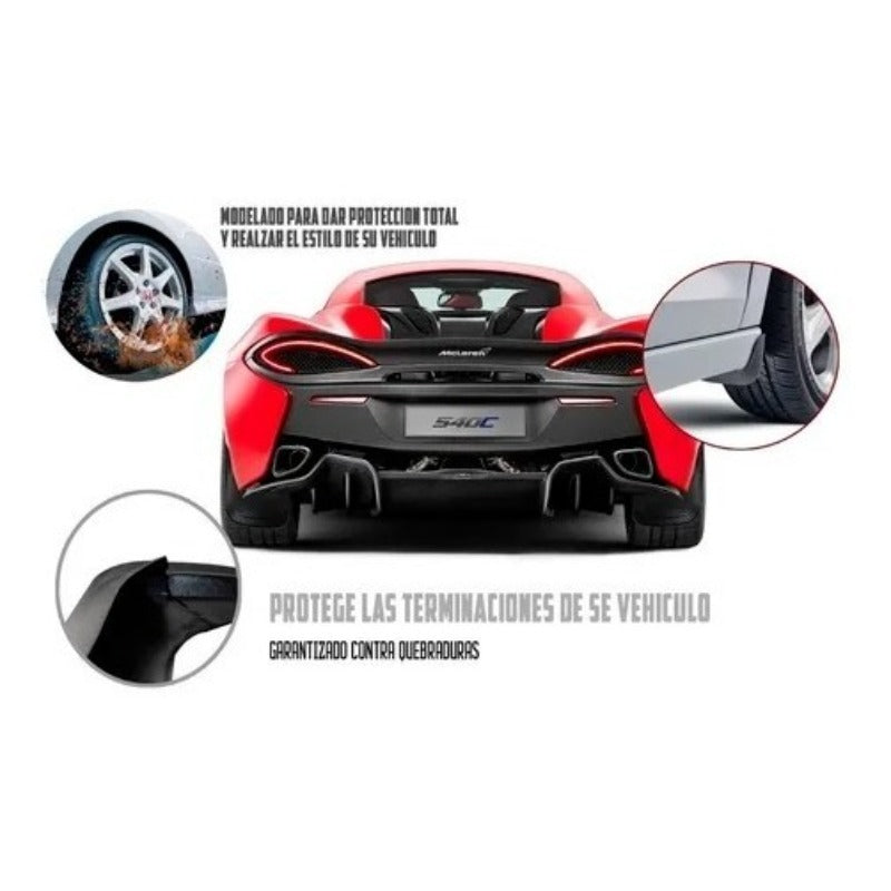 4 Loderas Guarda Fango Barro Deportiva Auto Universal