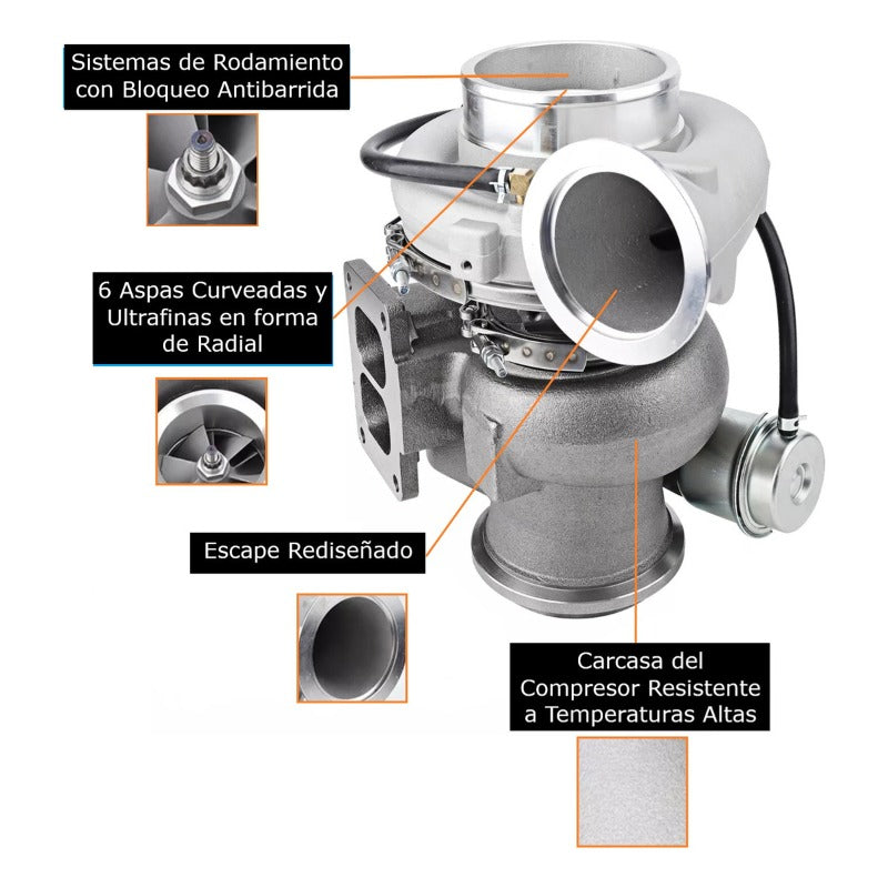 Turbocargador Detroit Serie 60 Turbocompresor Dd1-dd4 Diesel