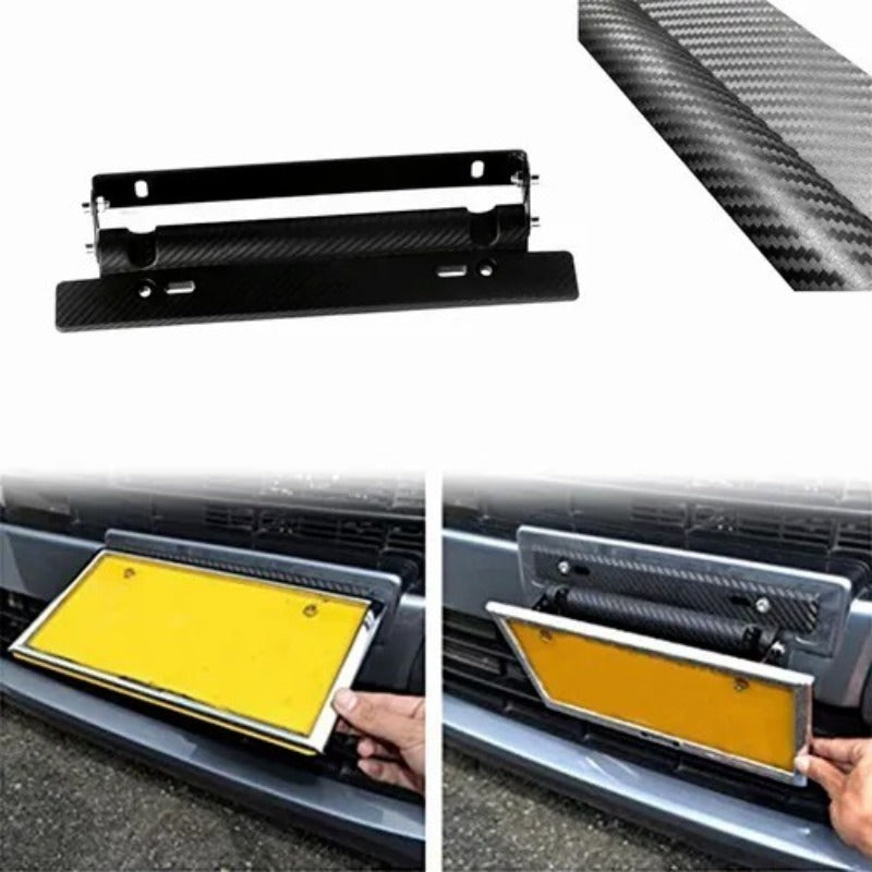 Porta Placa Universal Doble Ajuste Posiciones Matricula Jdm