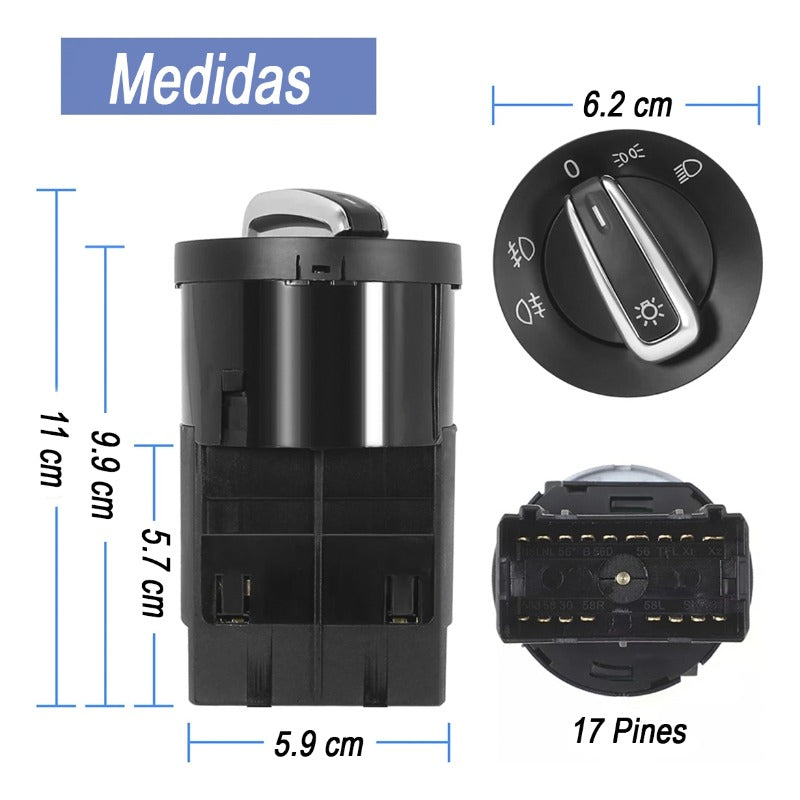 Euroswitch Perilla Luz Para Jetta A4 Golf Polo Vento Beetle