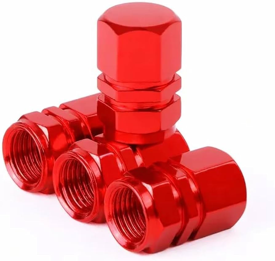 Tapon Pivote Valvula Cubre Llanta Aluminio Auto Moto 4-pieza