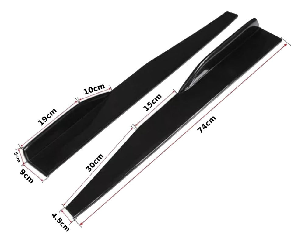 Vista Escalon 74cm Lateral Faldon Estribo Universal Falda 2u