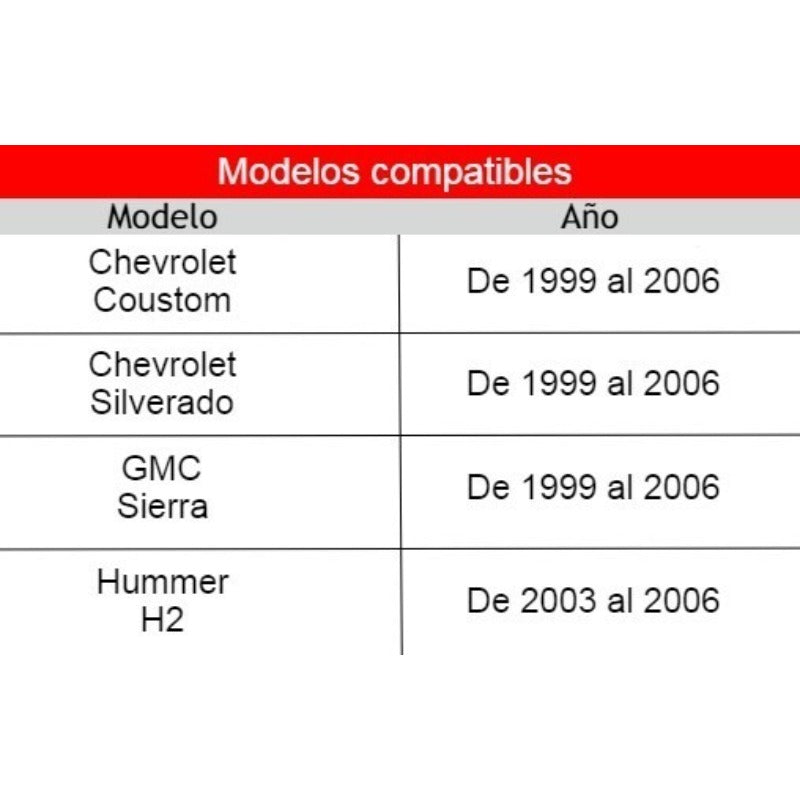 Manija Puerta Exterior Bisel Chevrolet Gmc Hummer Tapa