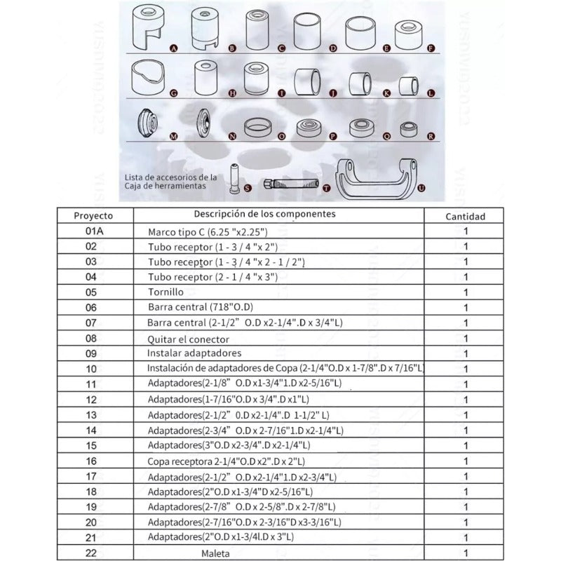 Extractor Rotula Prensa Instalador Montar Desmontar 2wd 4wd