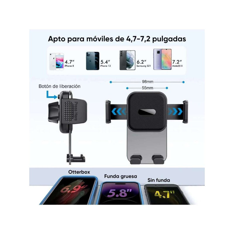 Soporte Universal Celular para Carro 3 en 1