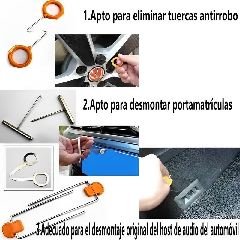 Kit Herramienta Desmontaje Estereo Espatula Moldura Tablero
