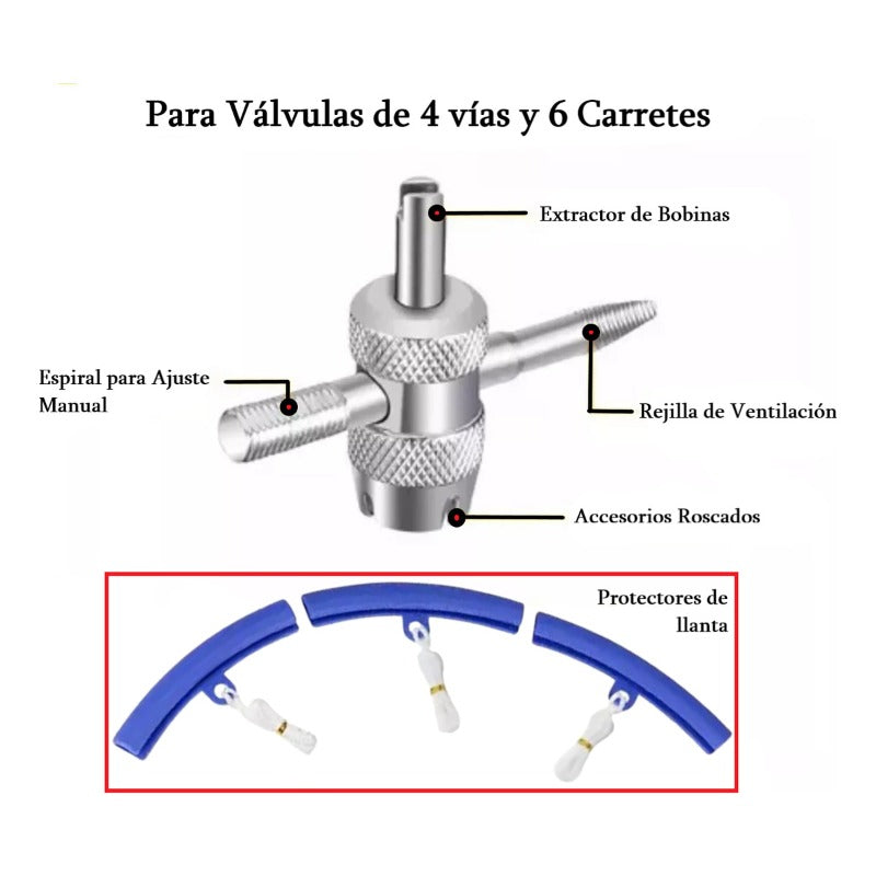 Kit Palanca Desmontar Llantas Extractor 38pz Auto Moto