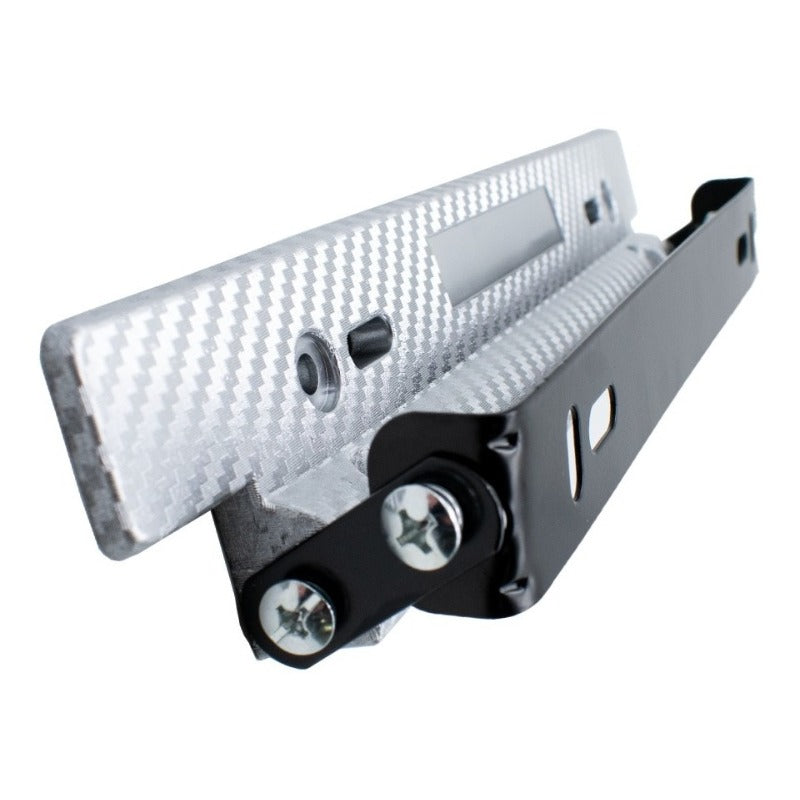 Porta Placa Universal Doble Ajuste Posiciones Matricula Jdm