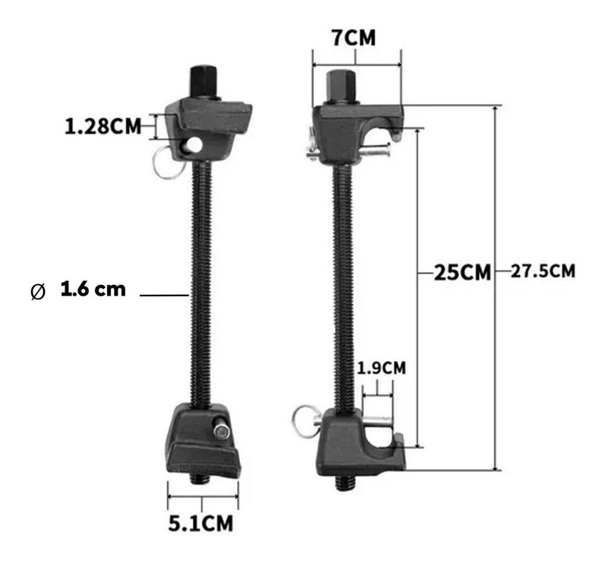 Opresor Desmontaje 27cm Compresor Resorte Amortiguador