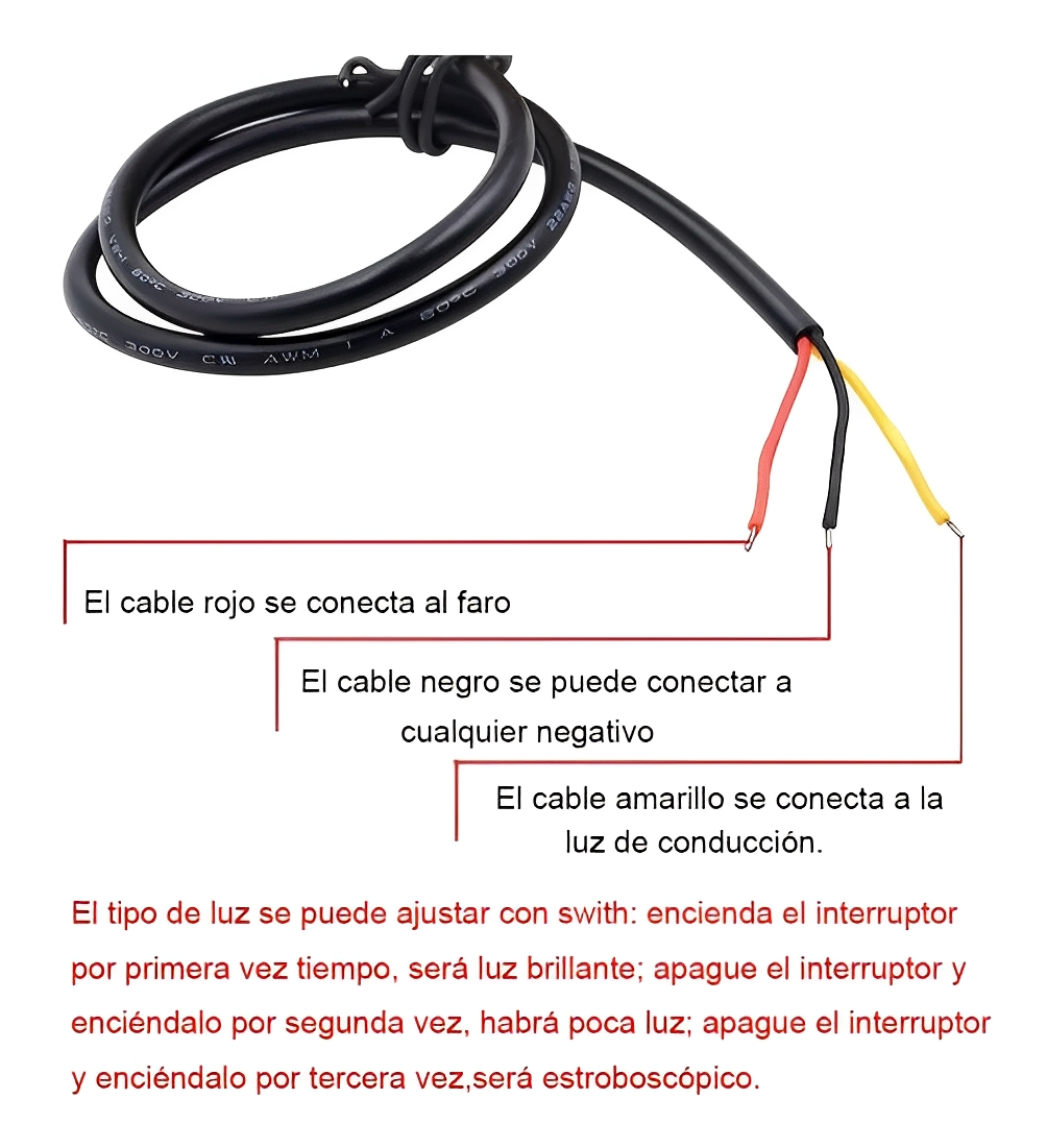 Faro Ojo Angel Y Demonio Lupa Led Moto Auto