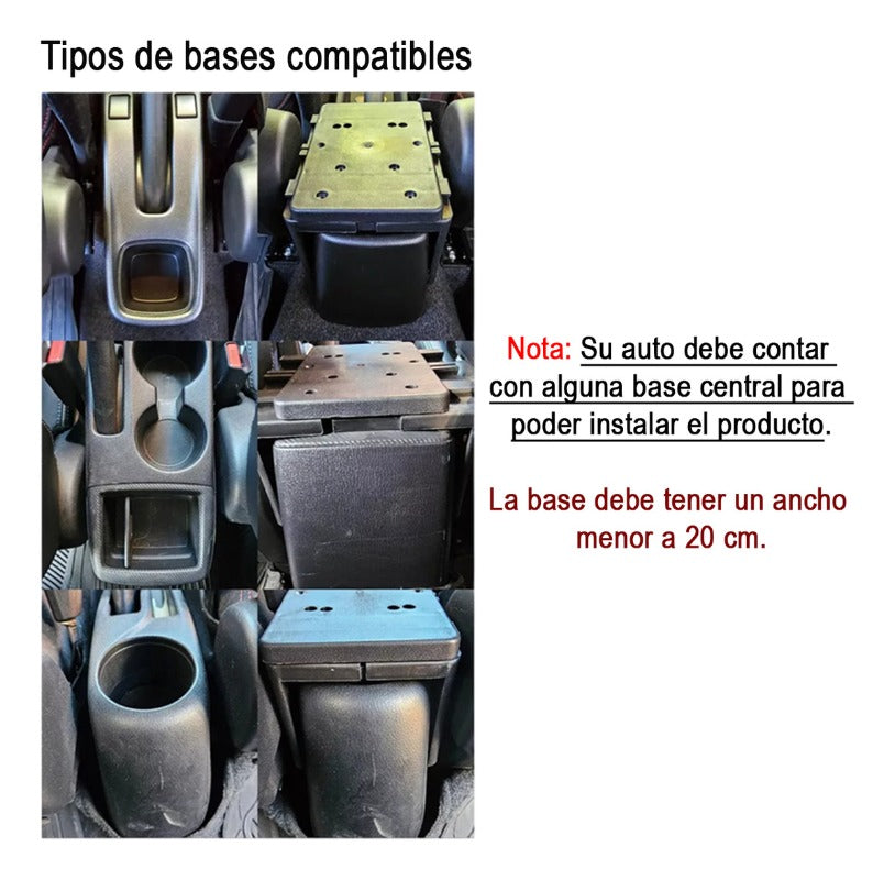 Descansabrazos Codera Consola Central Universal Porta Vaso