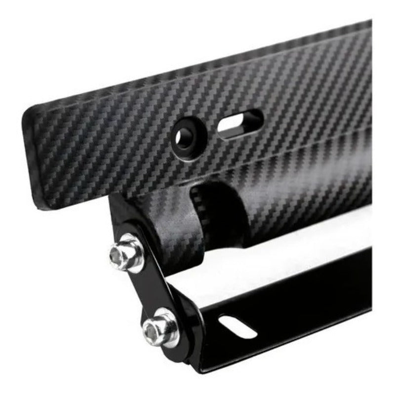 Porta Placa Universal Doble Ajuste Posiciones Matricula Jdm