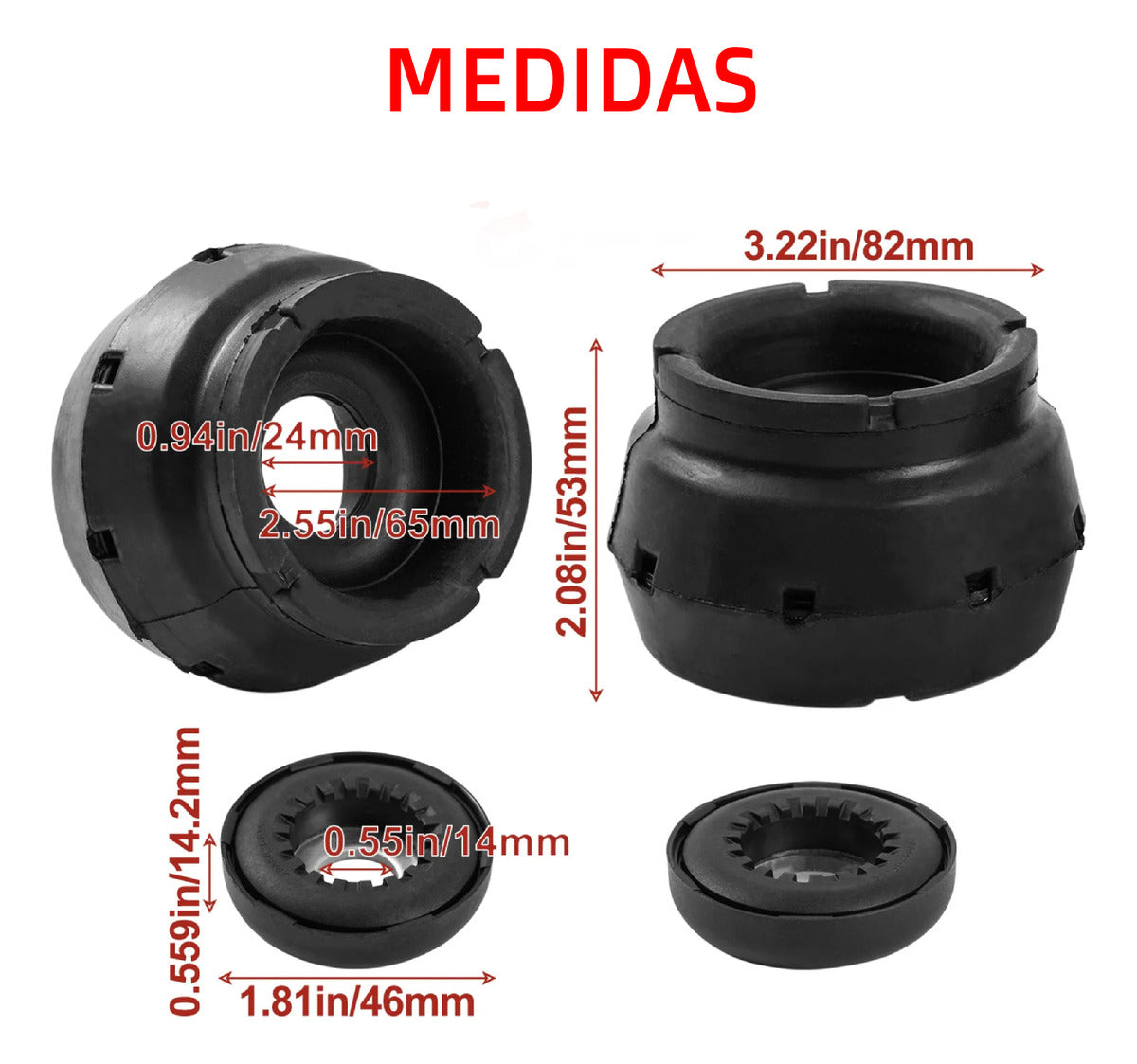 Par Base Amortiguador Delantero Balero Vw Jetta A4 1998 2015