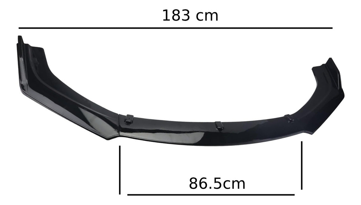 Lip 3 Piezas Civic Jetta Plástico Facia Delantero Splitter