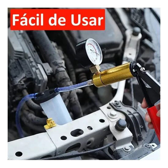Kit Bomba Vacio Manual Purgador Frenos Manometro Auto Moto