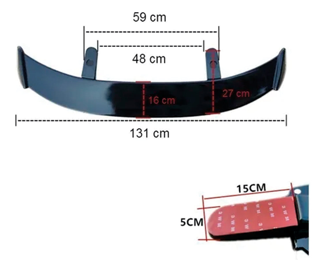Aleron Mate Hatchback Spoiler Cola Pato Embellecedor Cajuela
