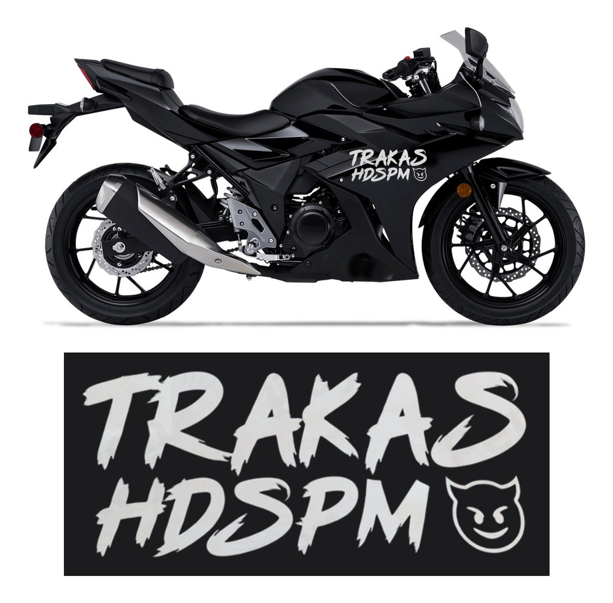 Calcomanía Trakas Hdspm Sticker Universal Decorativo Auto