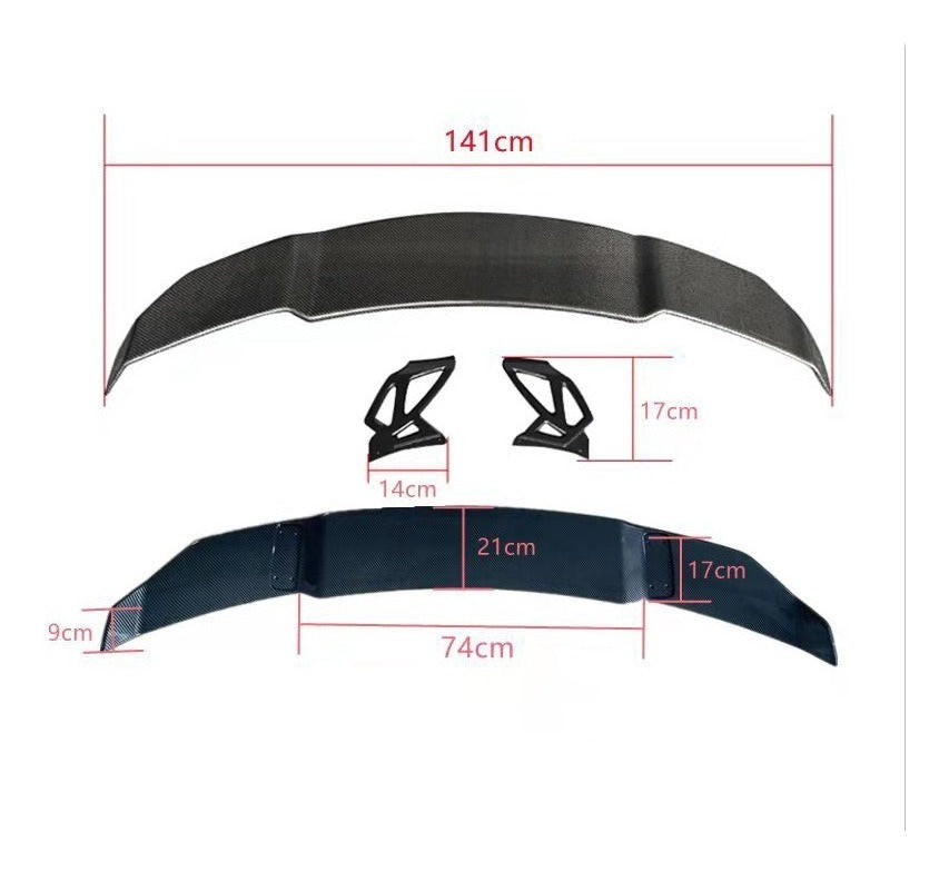 Aleron Super Deportivo Sedan Cola De Pato Racing Negro Piano