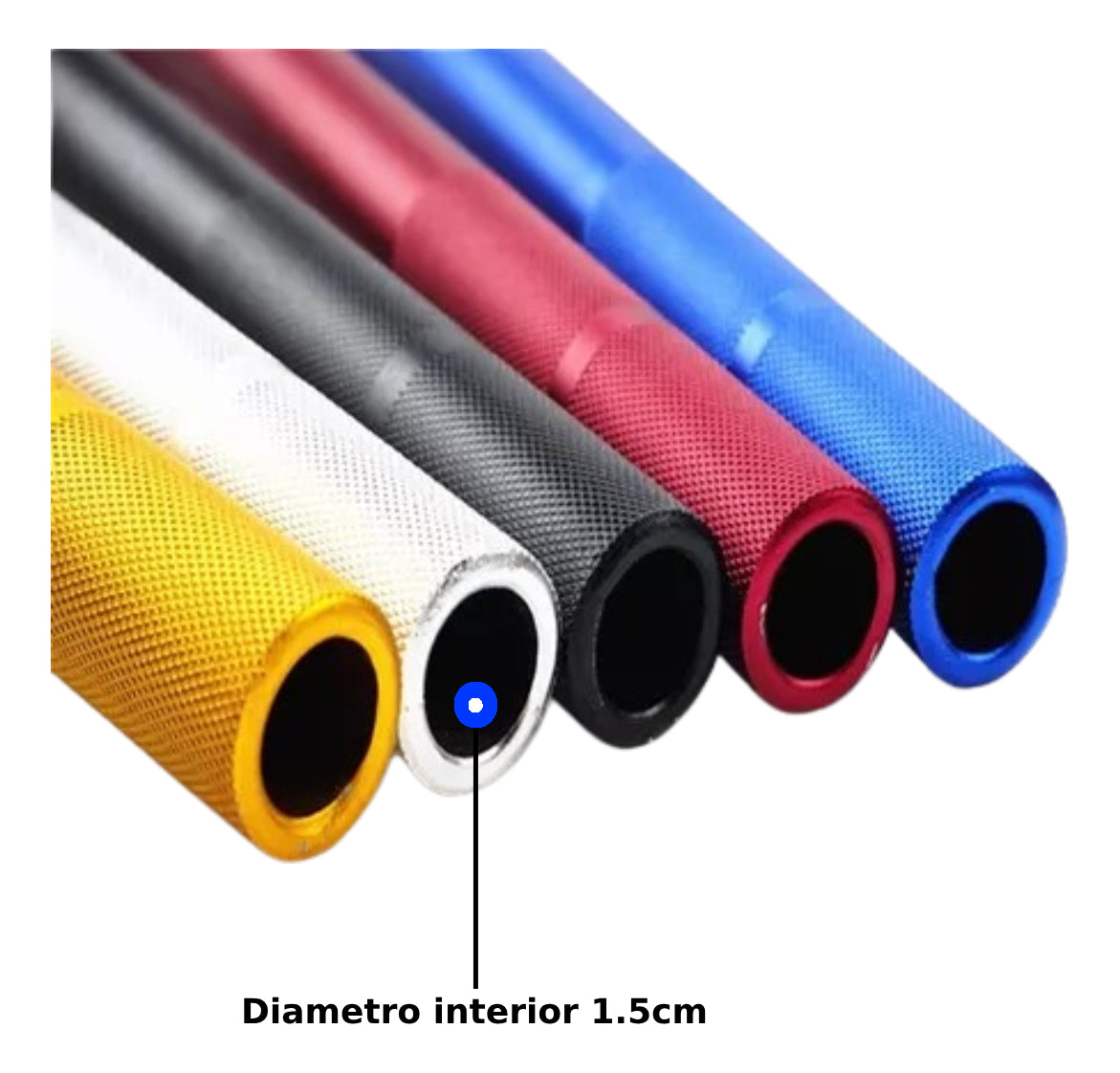 Manubrio Metalico Moto Universal Deportivo Aluminio 1 Pz