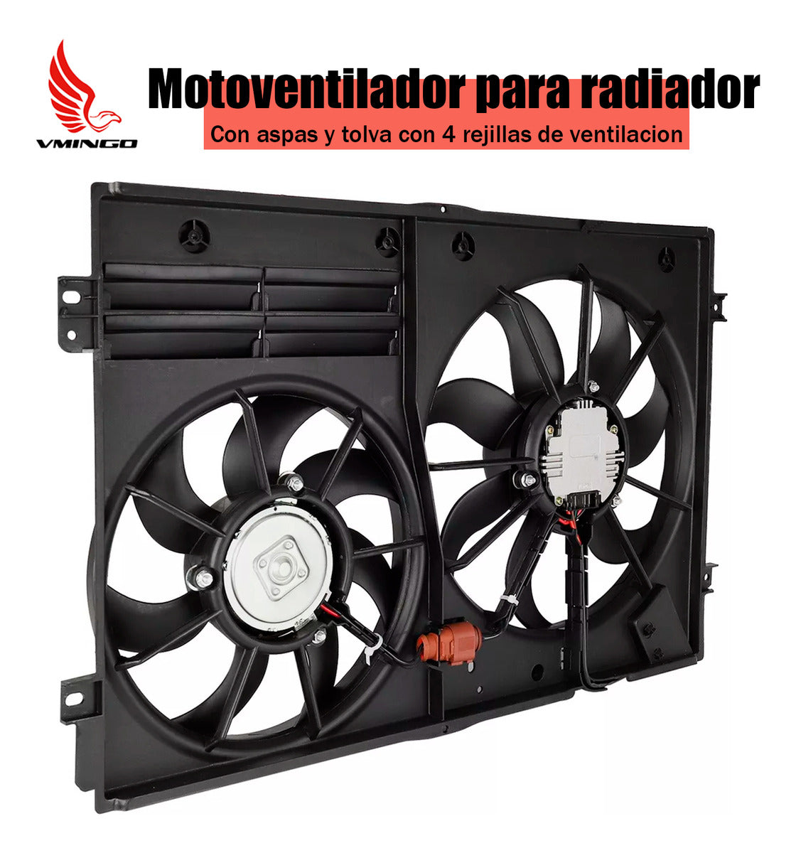Motoventilador Vw Jetta Golf Bora Audi A3 2005-2018 Radiador
