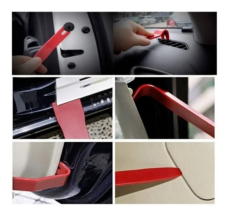 Kit Herramientas Desmontaje Molduras Auto Faros Estereo 19pz