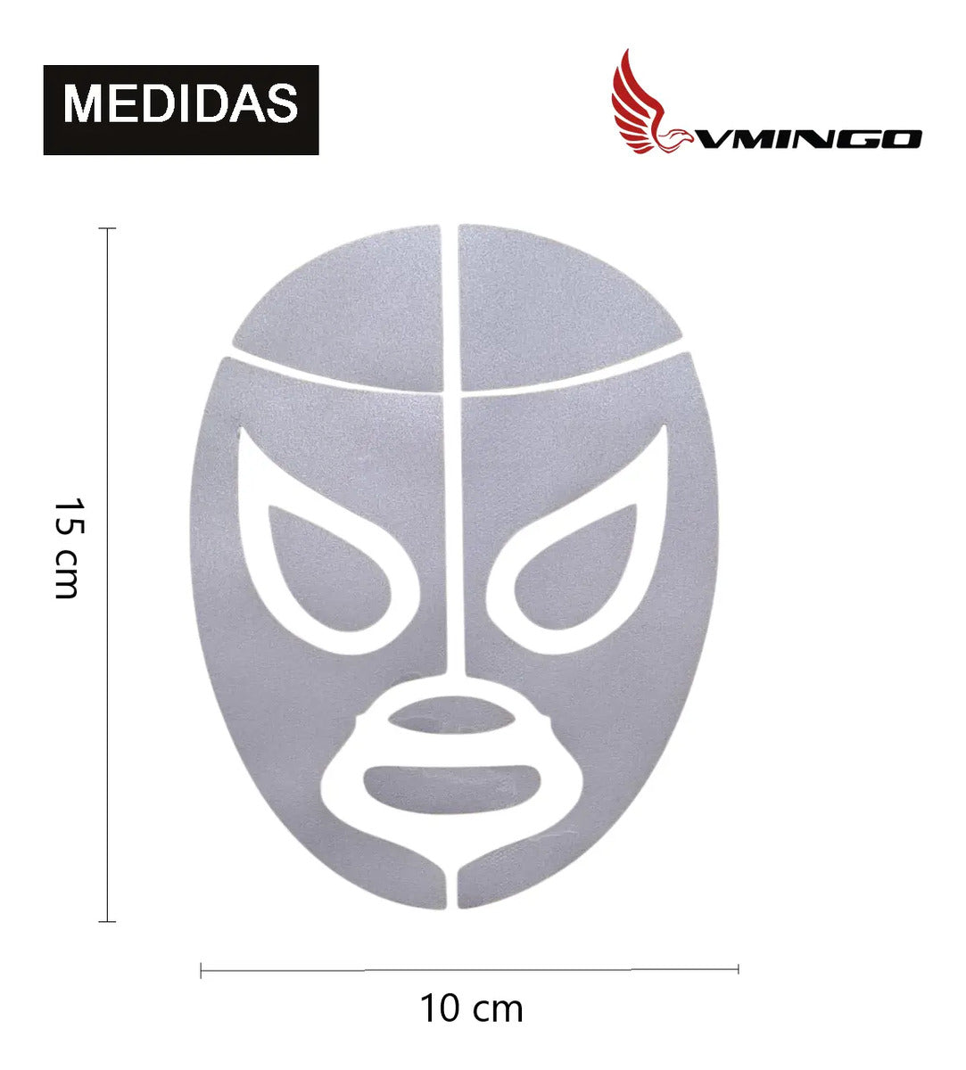 Calcomanía Mascara Luchador Sticker Auto Suv Moto Universal