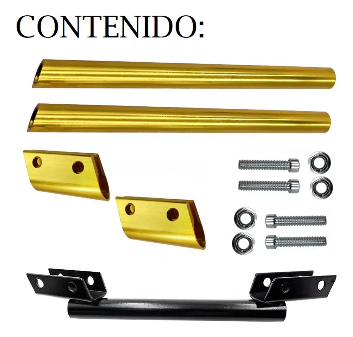 Manubrio Deportivo Moto Metalico Universal Posiciones 3 Pzs