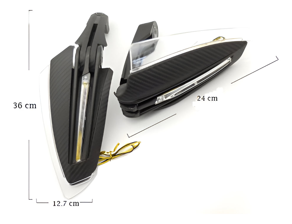 Cubre Puño Moto Universal Handguard Luz Led Protector Manos