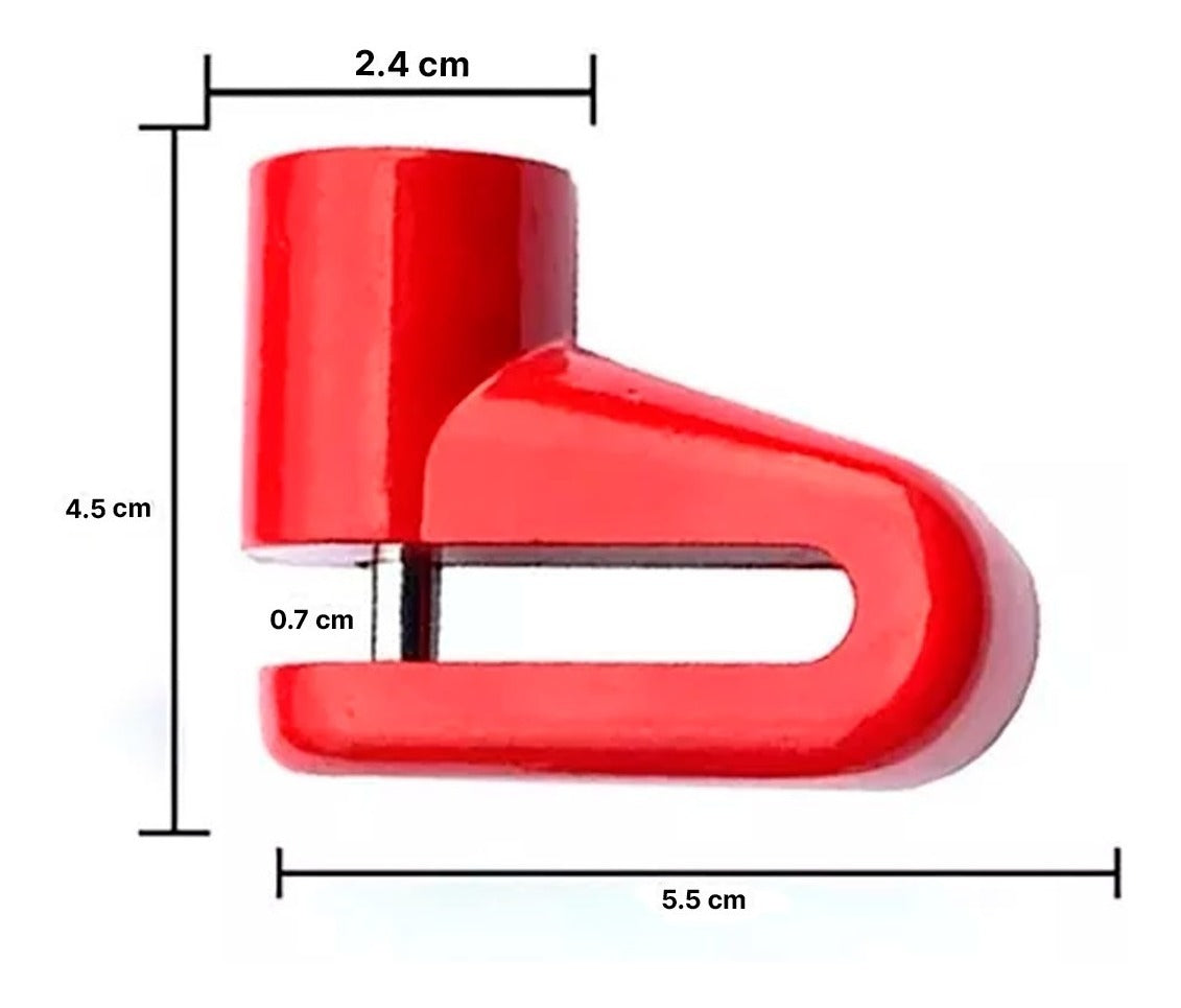 Candado Freno Disco Motocicleta Cerradura Antirrobo Bloqueo