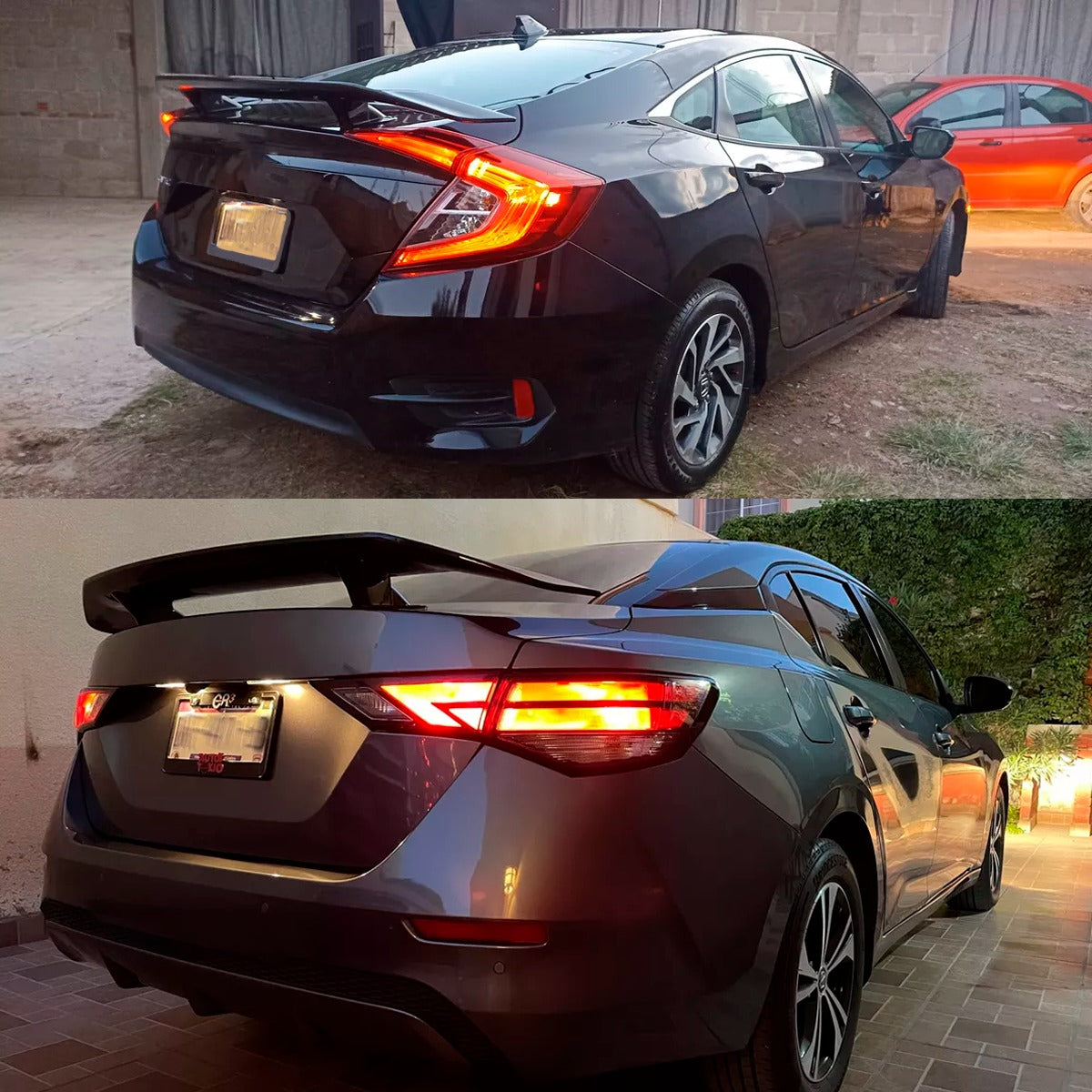 Aleron Sedan Negro Brilloso Cajuela Tuning Racing Universal