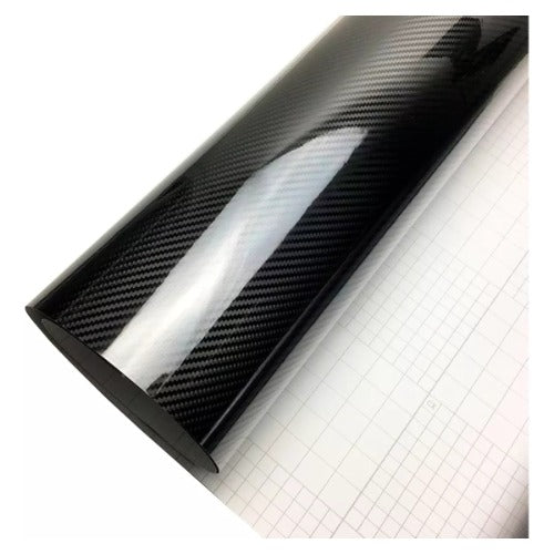 Vinil 6d Fibra Carbono Auto Impermeable Adhesivo 50 Cm X 3 M
