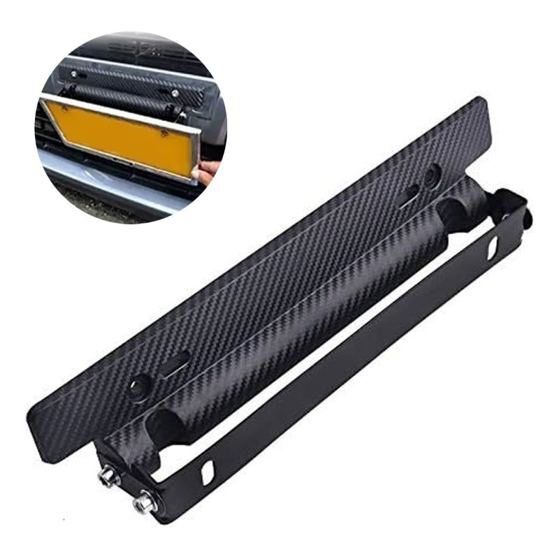 Porta Placa Universal Doble Ajuste Posiciones Matricula Jdm