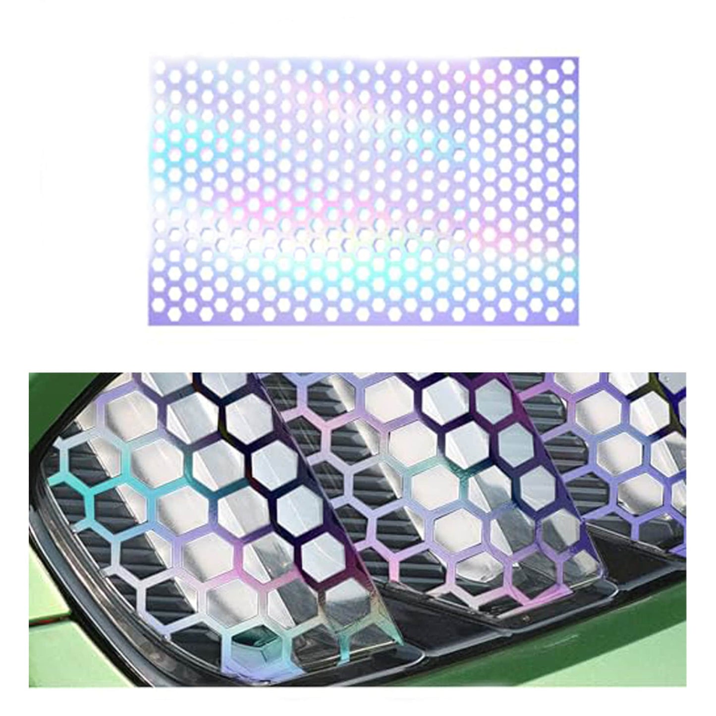 Sticker Calavera Faro Panal Hexagono Universal