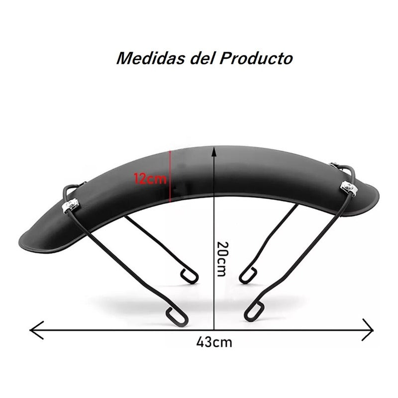 Salpicadera Delantera Universal Moto Llanta 16-18