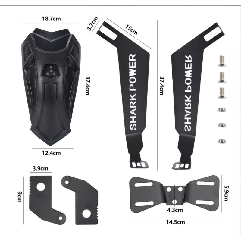 Salpicadera Universal Trasera Moto 13-16cm Guardabarro Lodo