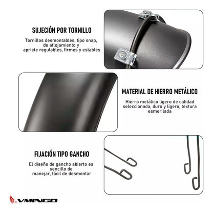 Salpicadera Delantera Universal Moto Llanta 16-18
