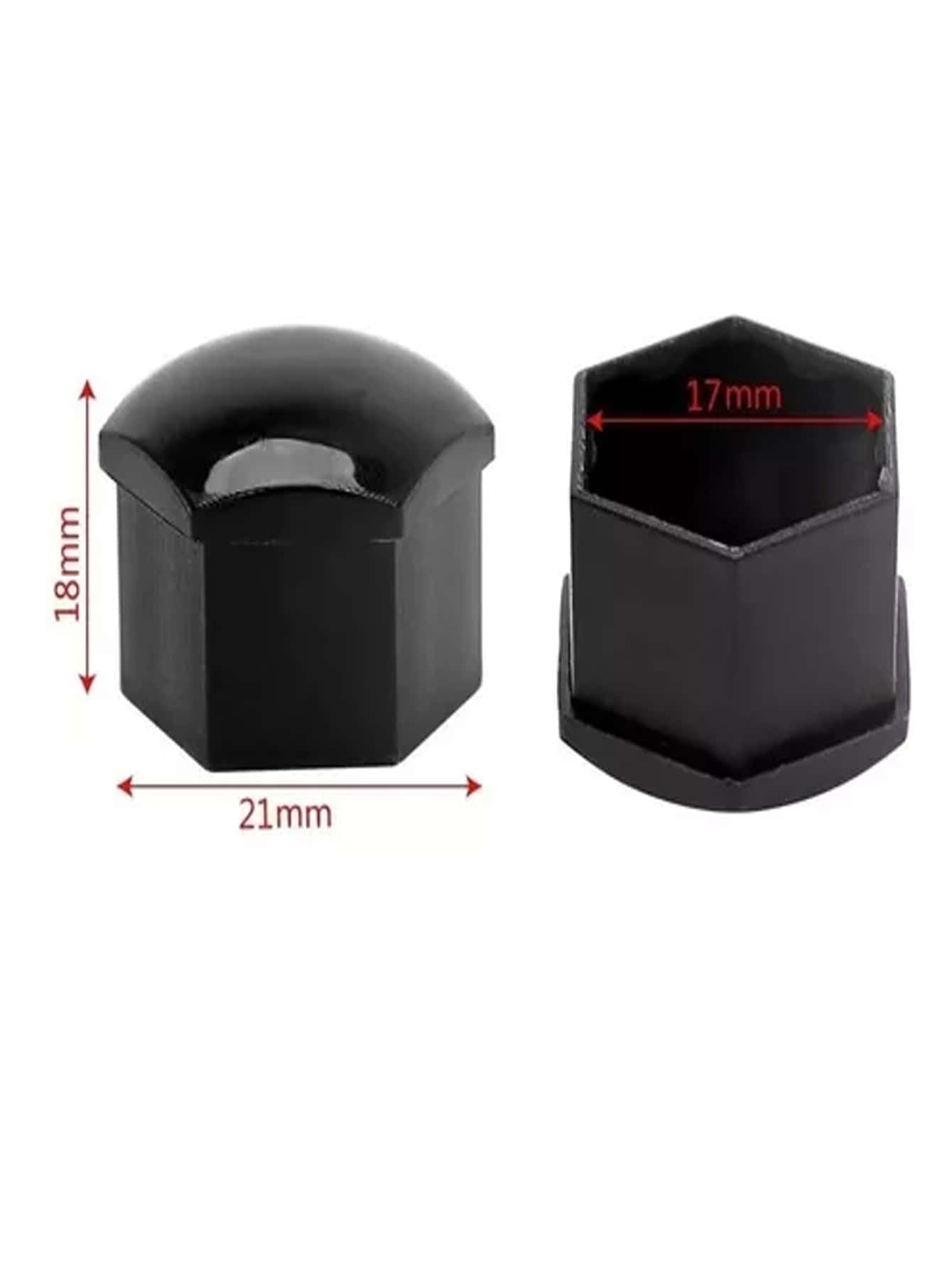 Tapon Hexagonal 20 Piezas Deportivo Cubre Birlo Tapa Perno 17mm Decorativo