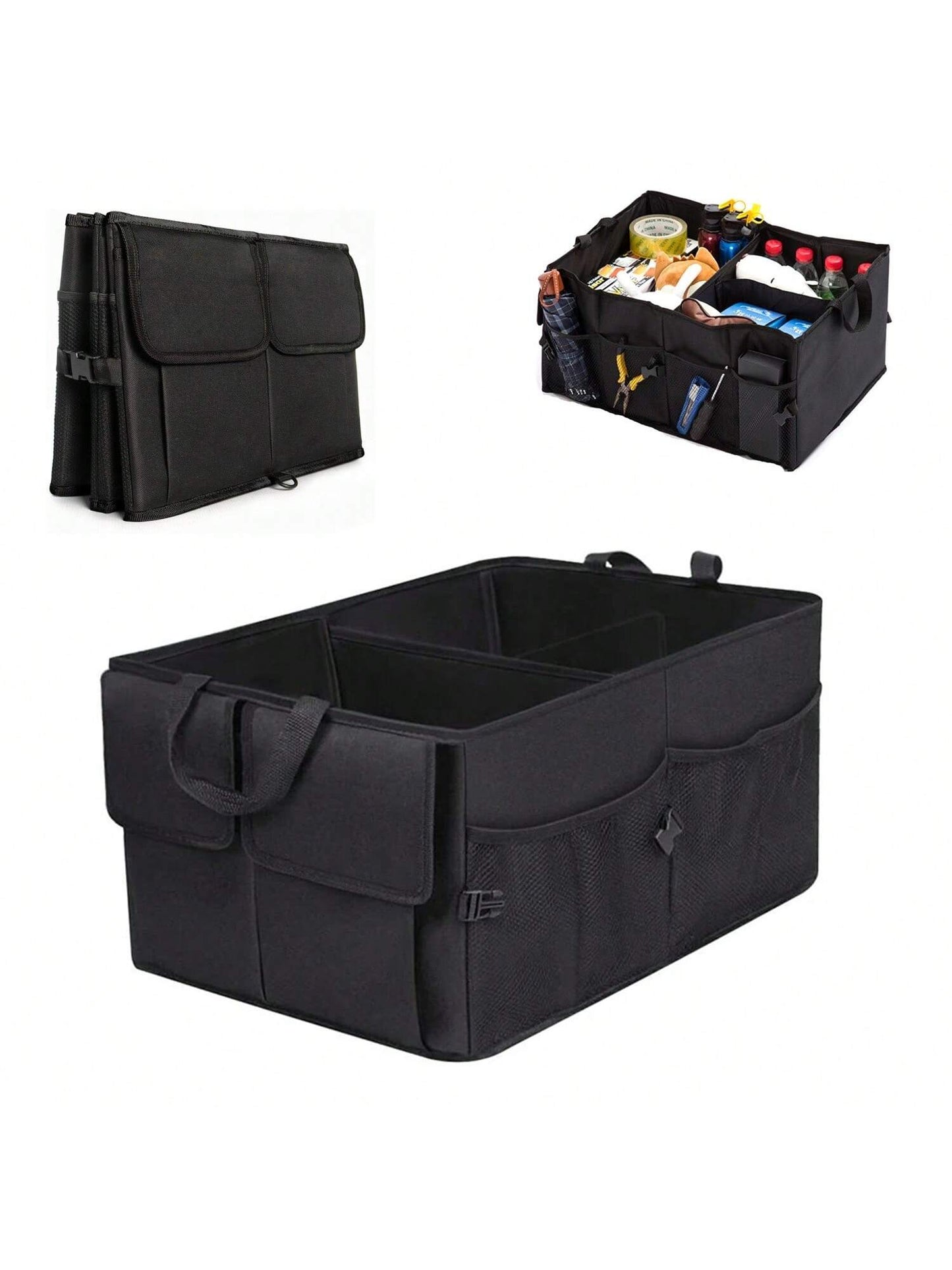 Organizador de Cajuela Maletero Plegable Almacenamiento Compartimiento Impermeable