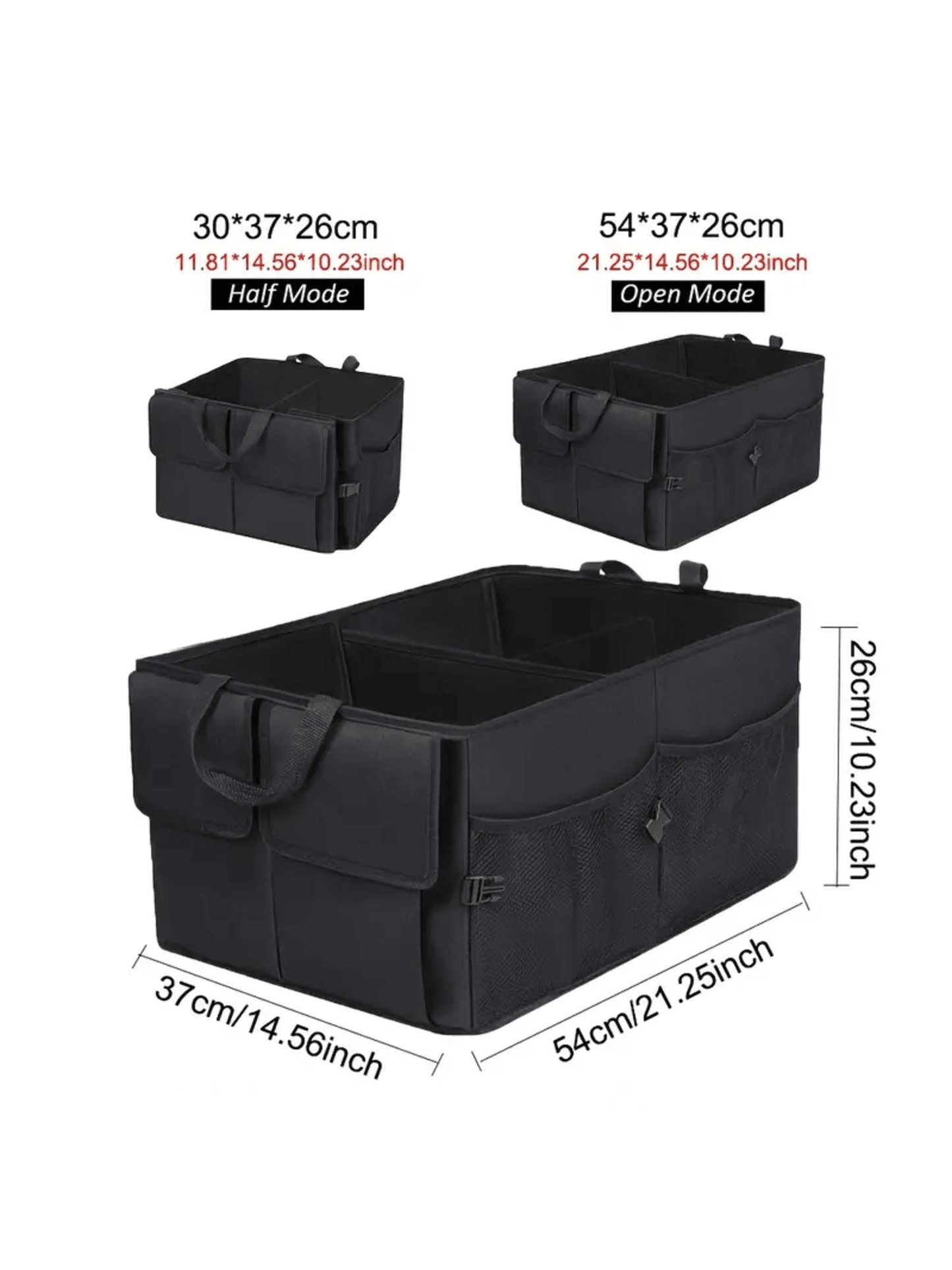 Organizador de Cajuela Maletero Plegable Almacenamiento Compartimiento Impermeable