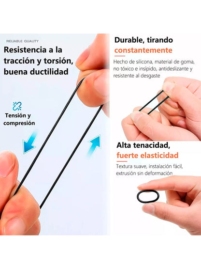 Vmingo Estuche O-ring kit 24 Tamaño 1200pz Anillo Goma Junta Sello liga Presión