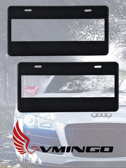 Vmingo Vmingo Porta Placas Juego 2 Piezas Tipo Europeo Universal Protector Seguridad Solo Numerico Alfanumerico Kit Marco Porta Placa Deportivo Tunning Tipo Americano Delantero Trasero Vmingo Mexico