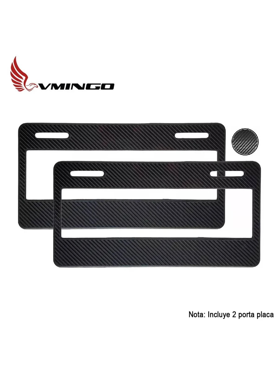 Vmingo Vmingo Porta Placas Juego 2 Piezas Tipo Europeo Universal Protector Seguridad Solo Numerico Alfanumerico Kit Marco Porta Placa Deportivo Tunning Tipo Americano Delantero Trasero Vmingo Mexico