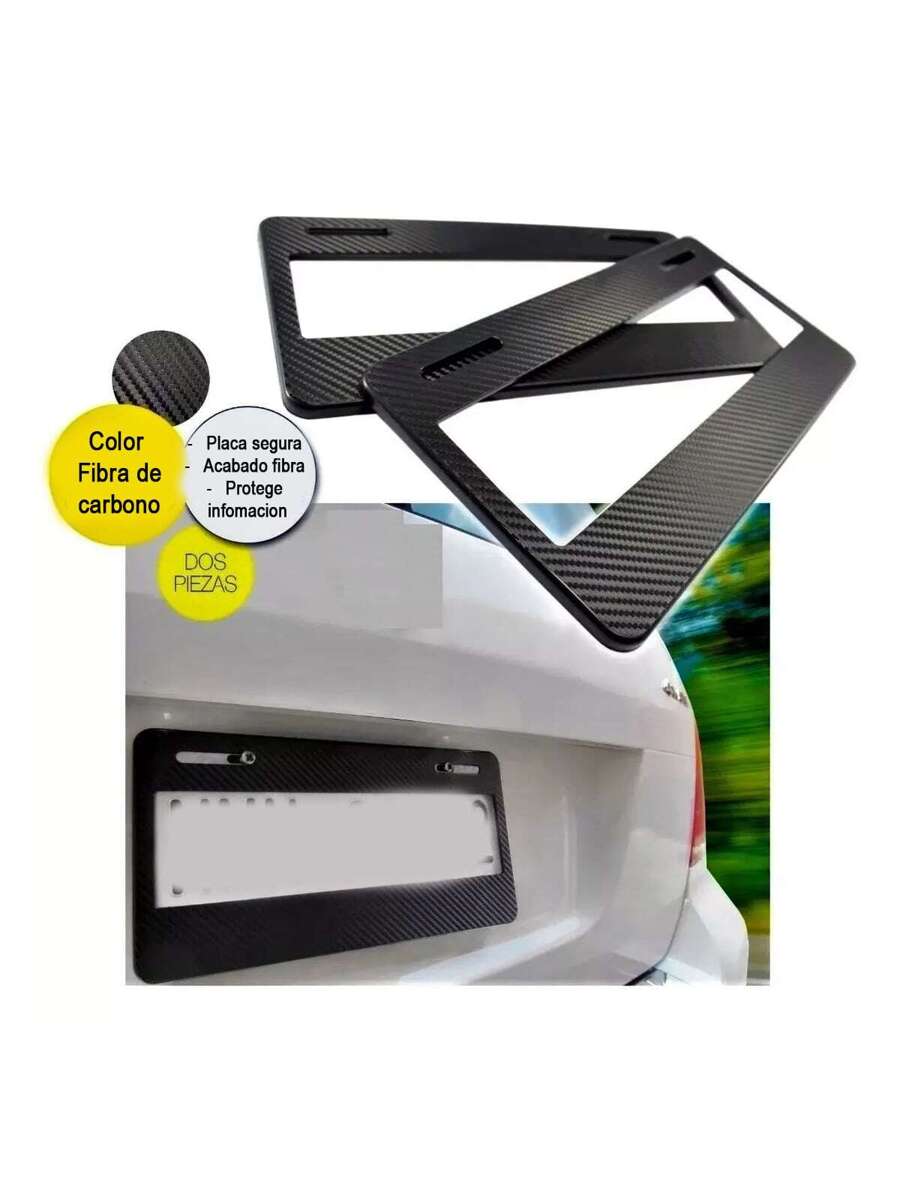 Vmingo Vmingo Porta Placas Juego 2 Piezas Tipo Europeo Universal Protector Seguridad Solo Numerico Alfanumerico Kit Marco Porta Placa Deportivo Tunning Tipo Americano Delantero Trasero Vmingo Mexico
