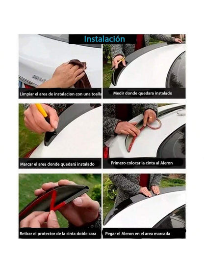 Aleron Hatchback Surface Cola de Pato Spolier Tuning Sport Embellecedor