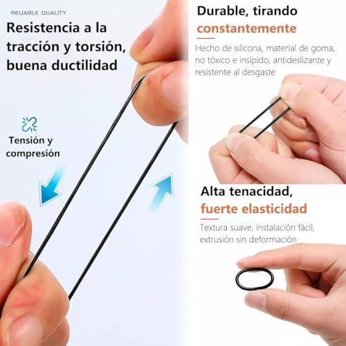 Vmingo Estuche O-ring kit 24 Tamaño 1200pz Anillo Goma Junta Sello liga Presión