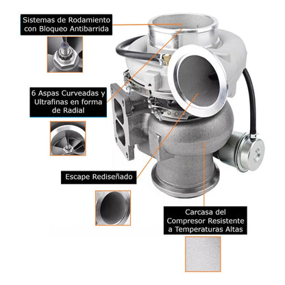 Turbocargador Detroit Serie 60 Turbocompresor Dd1-dd4 Diesel