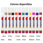 12 Piezas Plumon Pintura Marcador Llanta Letra Moto Carro